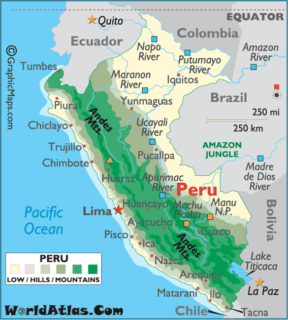 Map of Peru 